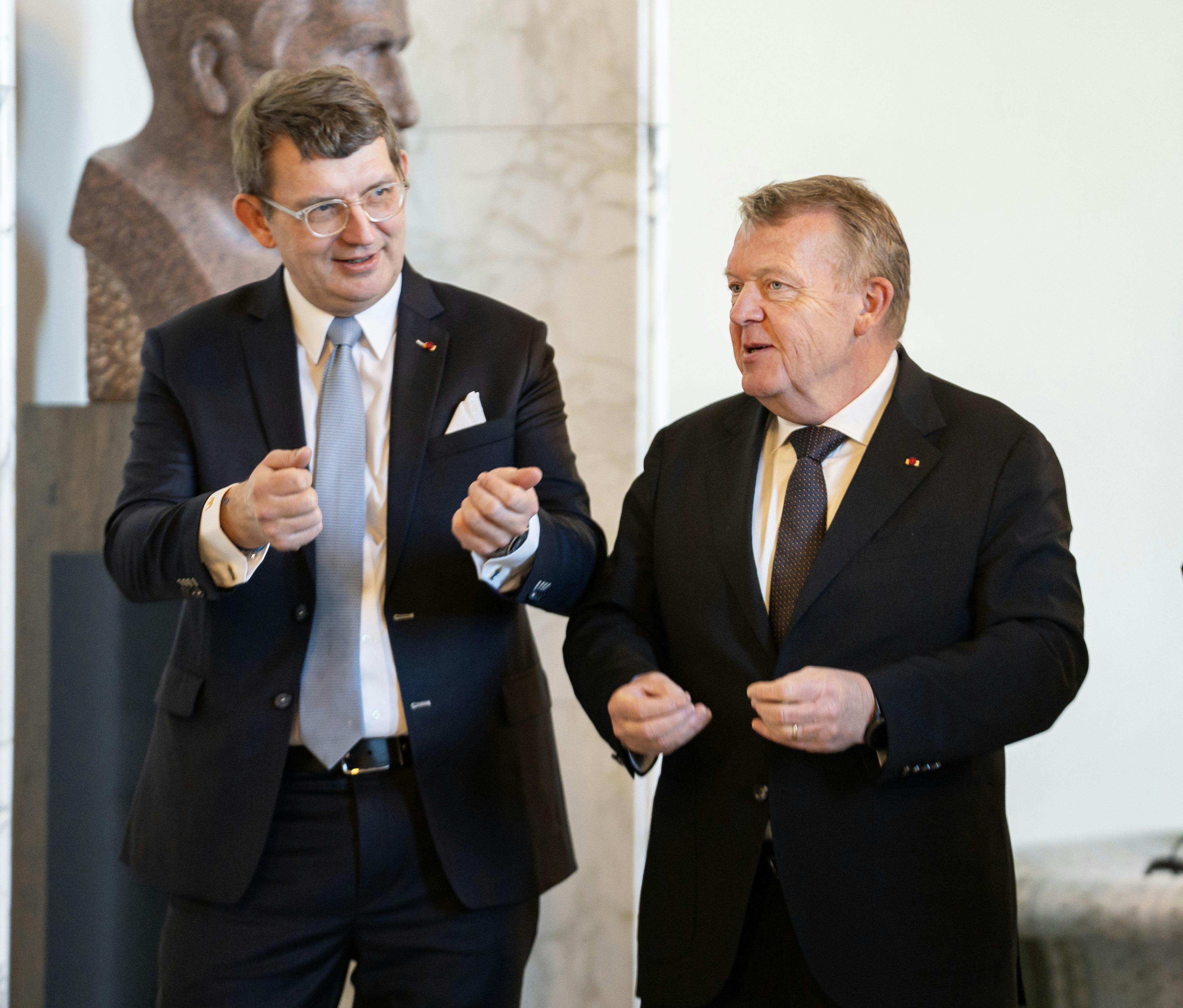 Troels Lund Poulsen og Lars Løkke Rasmussen