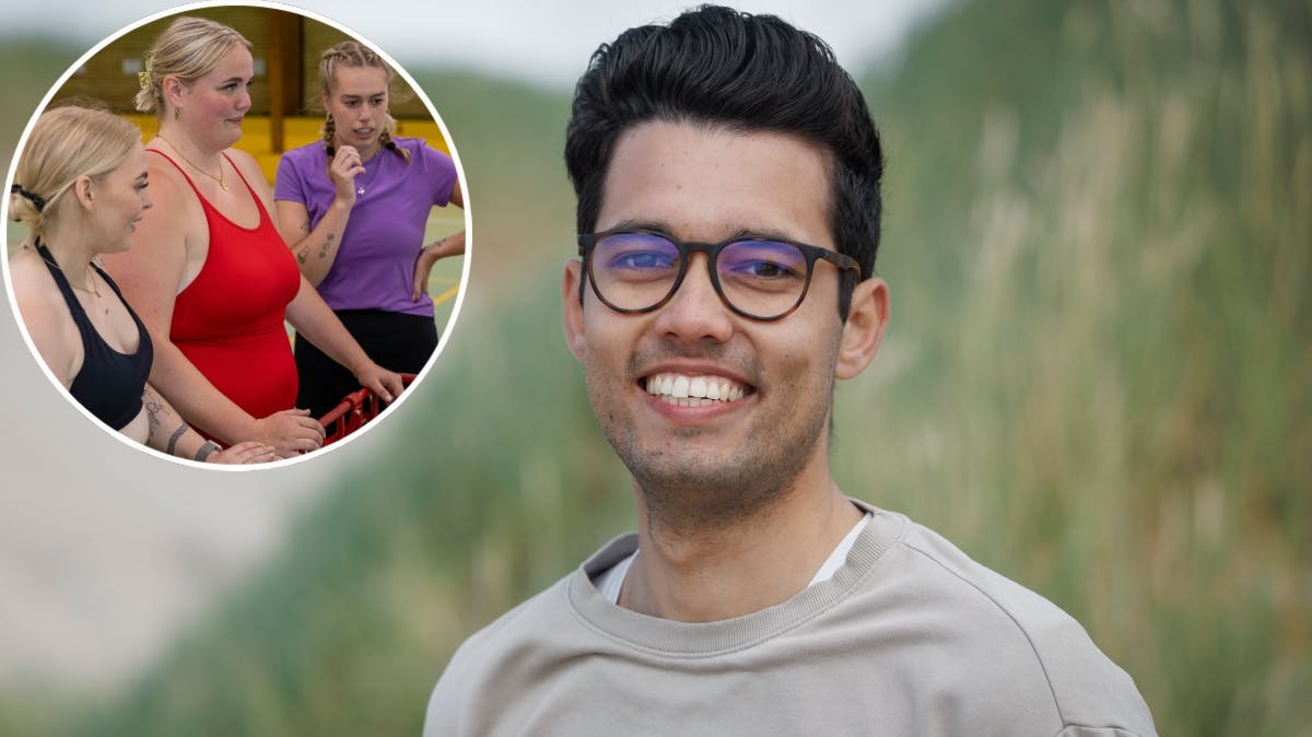 Ann, Victoria og Katrine samt Thomas G. i "Kærlighed hvor kragerne vender"