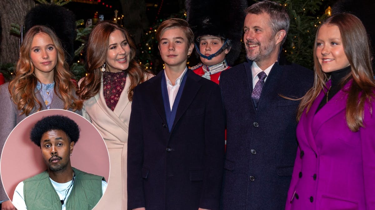 Skinz samt kongefamilien. 