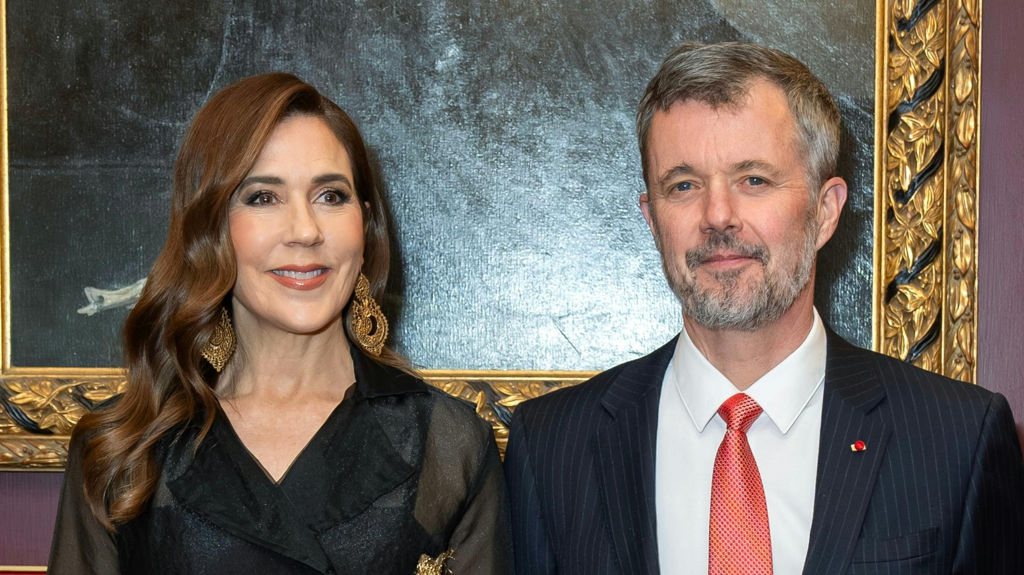 Dronning Mary og kong Frederik.