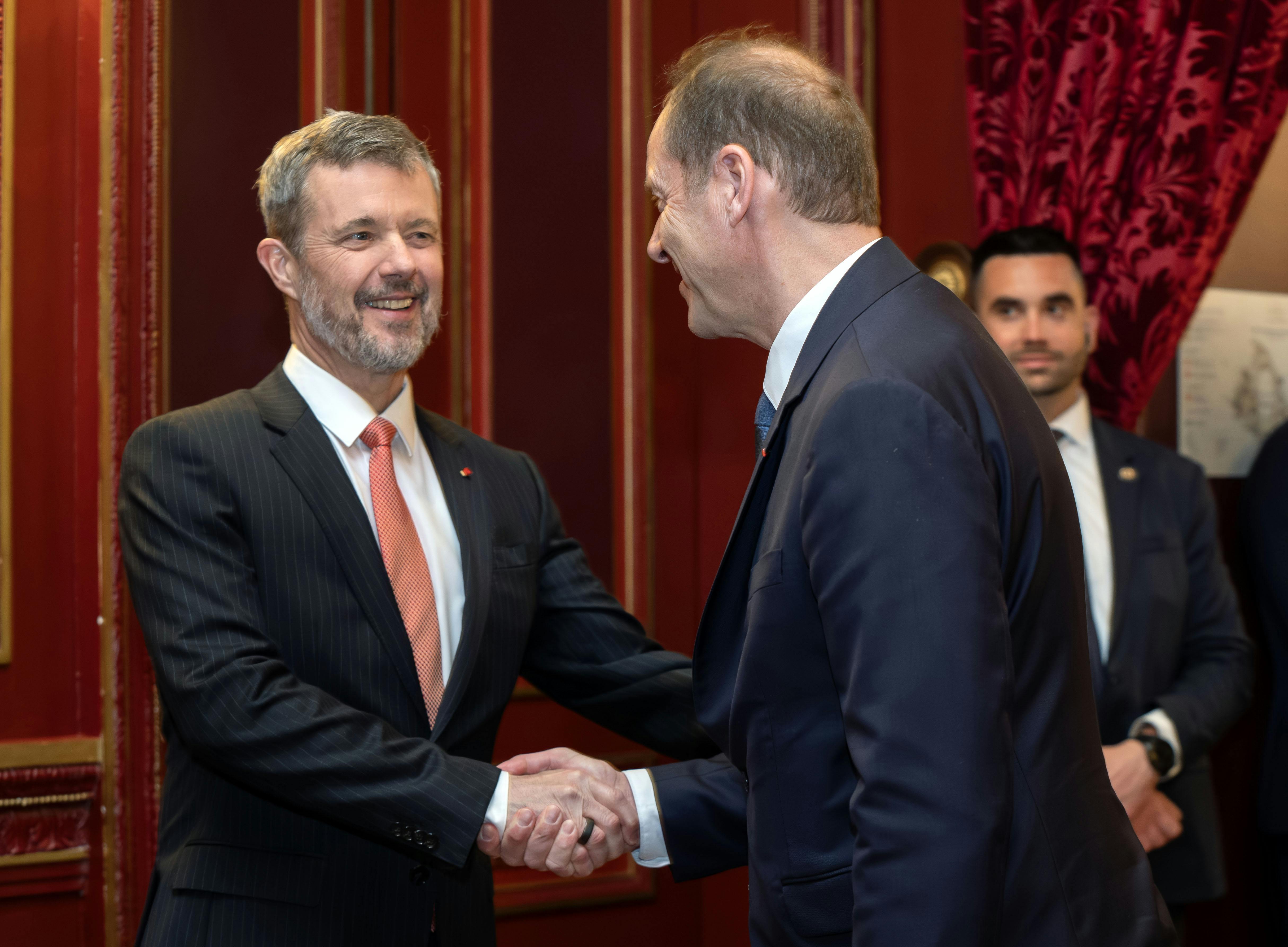 Kong Frederik og Christian Prudhomme