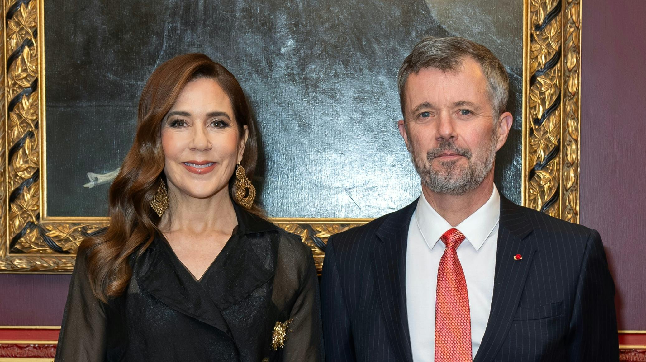 Dronning Mary og kong Frederik.