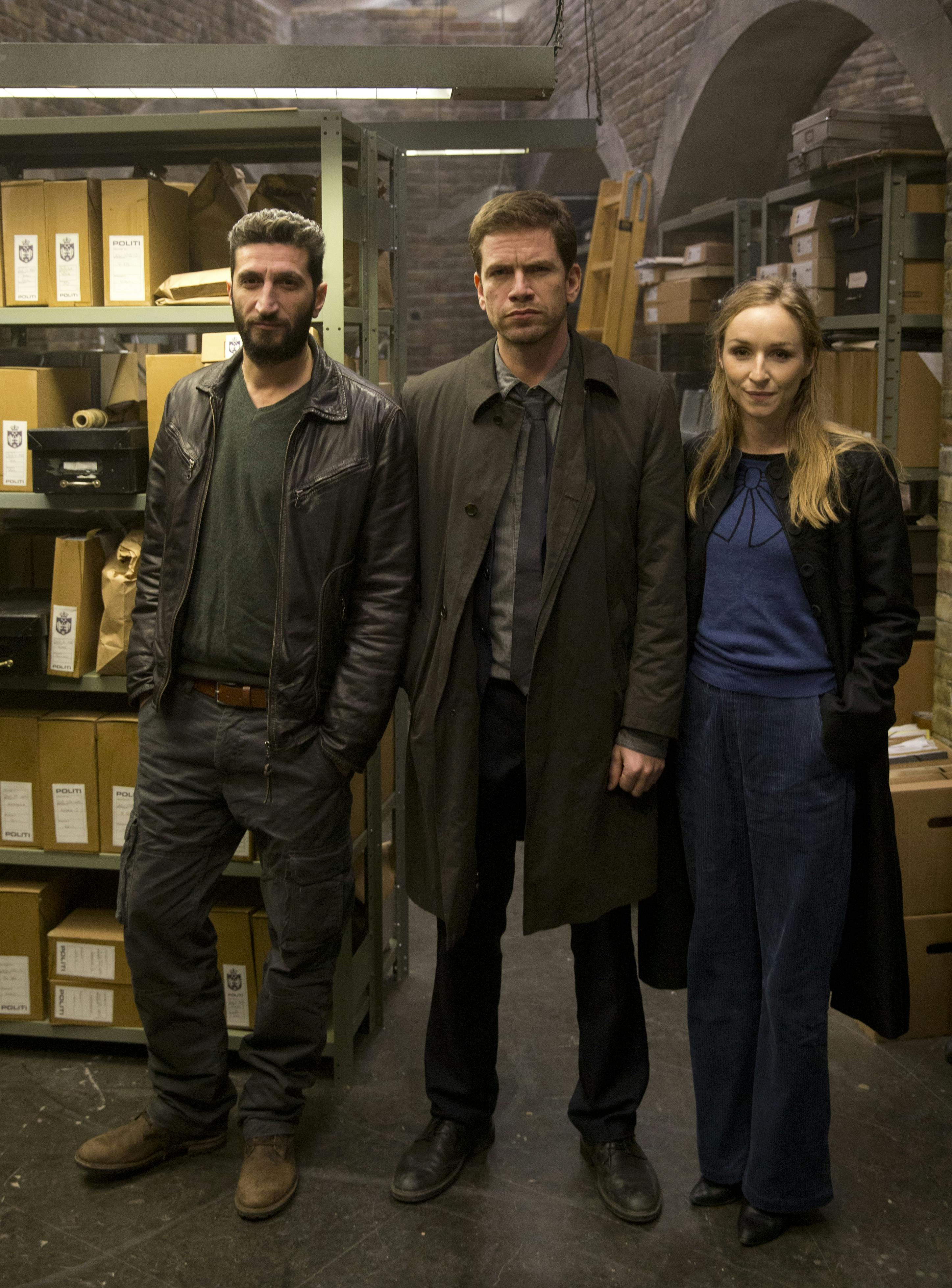 Pressemøde til filmatiseringen af Jussi Adler Olsens roman "Kvinden i buret" hos Zentropa i Avedøre. Nikolaj Lie Kaas og Sonja Richter har hovedrollerne i filmen. -