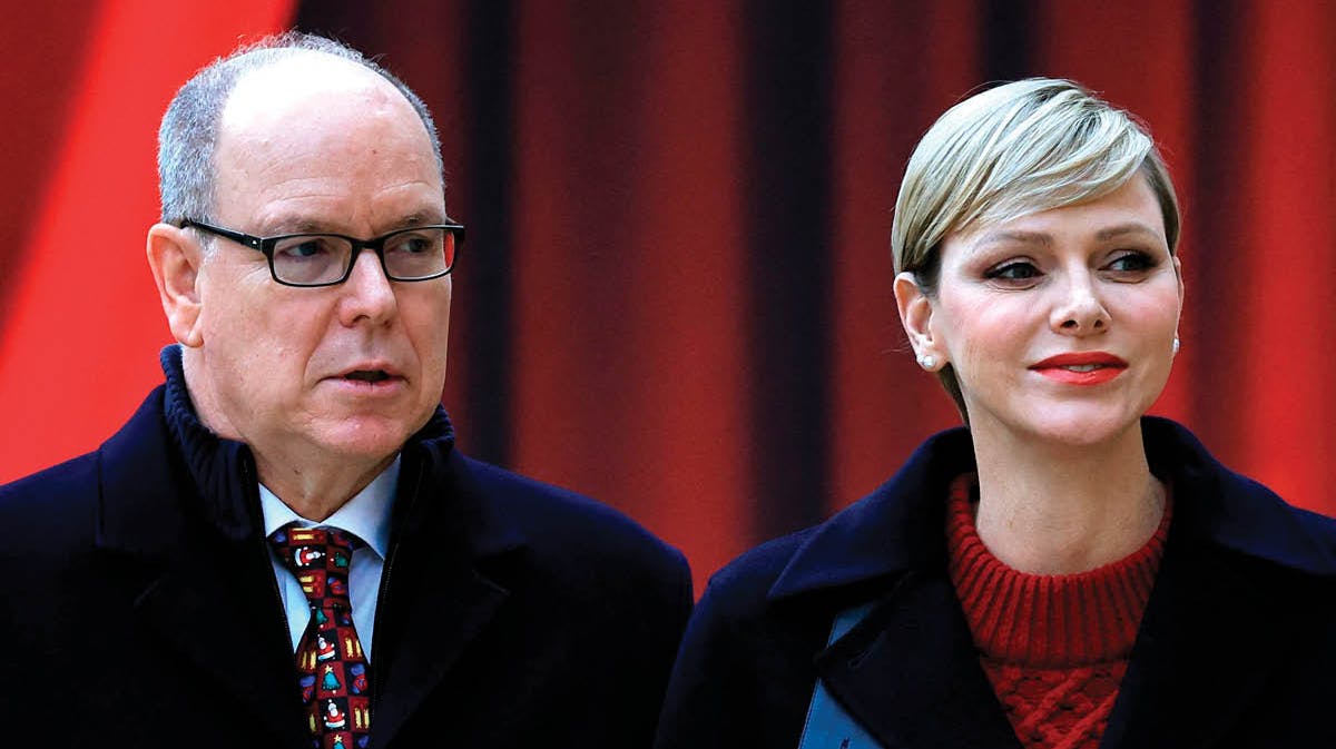 Fyrst Albert og fyrstinde Charlene af Monaco.