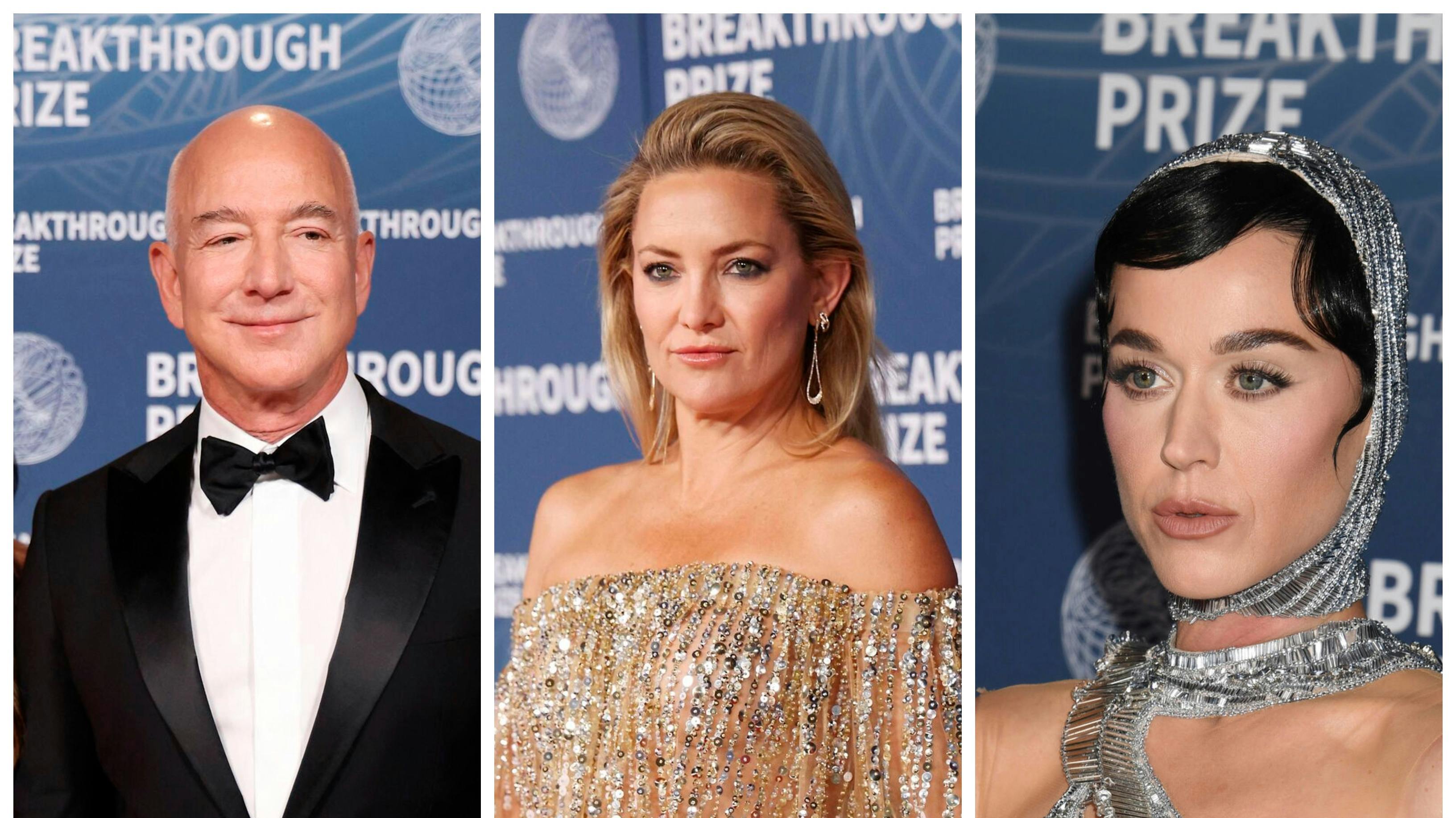 Jeff Bezos, Kate Hudson og Katy Perry