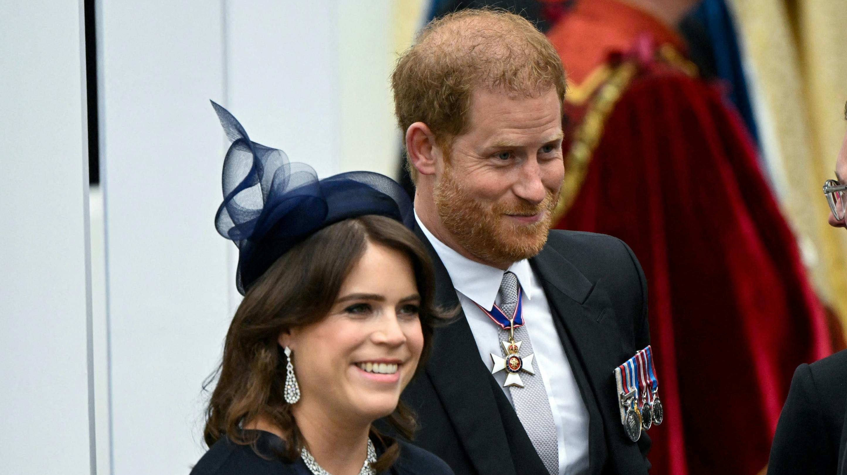 Prinsesse Eugenie og prins Harry. 