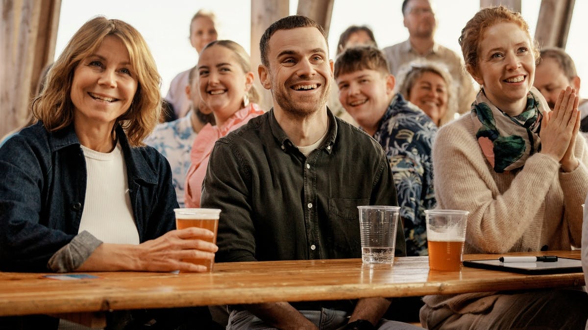 Anne Louise Hassing, Allan Hyde og Johanne Louise Schmidt i "Hvide Sande"