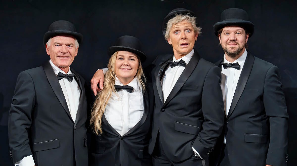 Det originale Tivolirevyen-hold. Nu bliver det uden Søs Egelind.