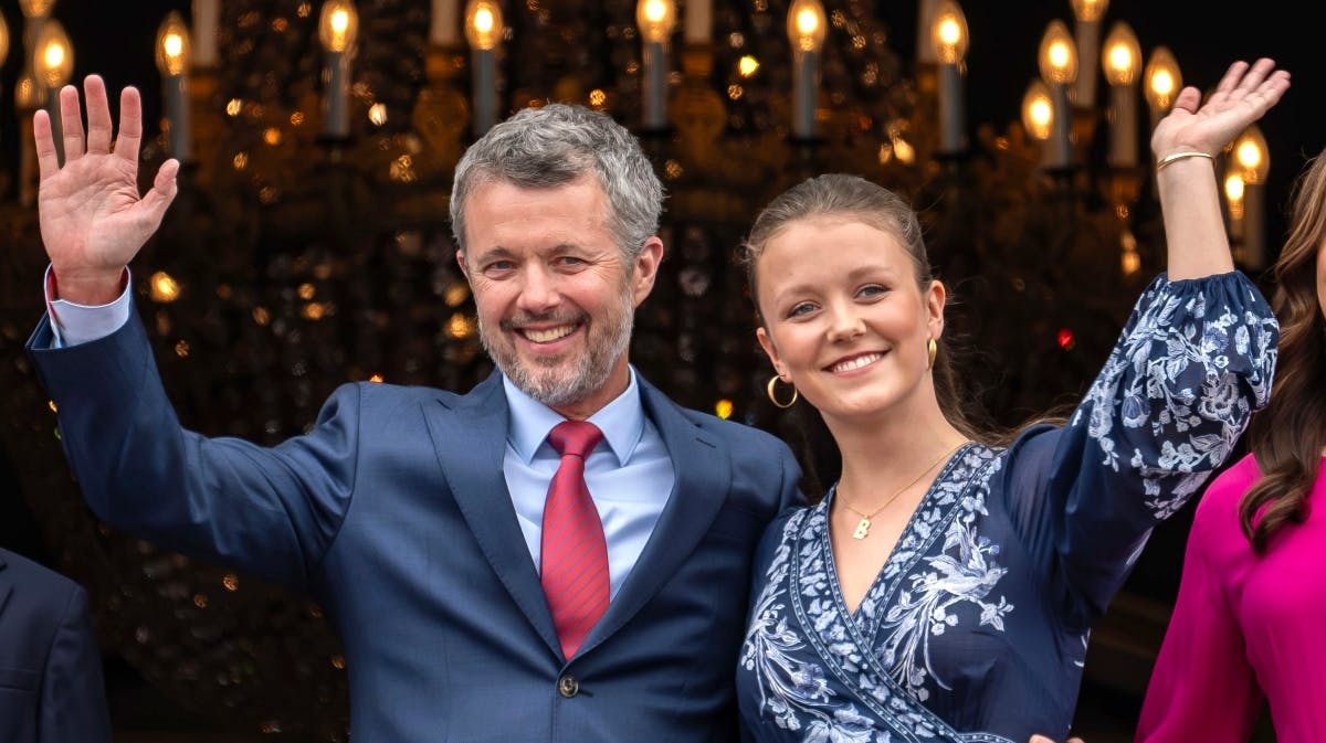 Kong Frederik og prinsesse Isabelle.