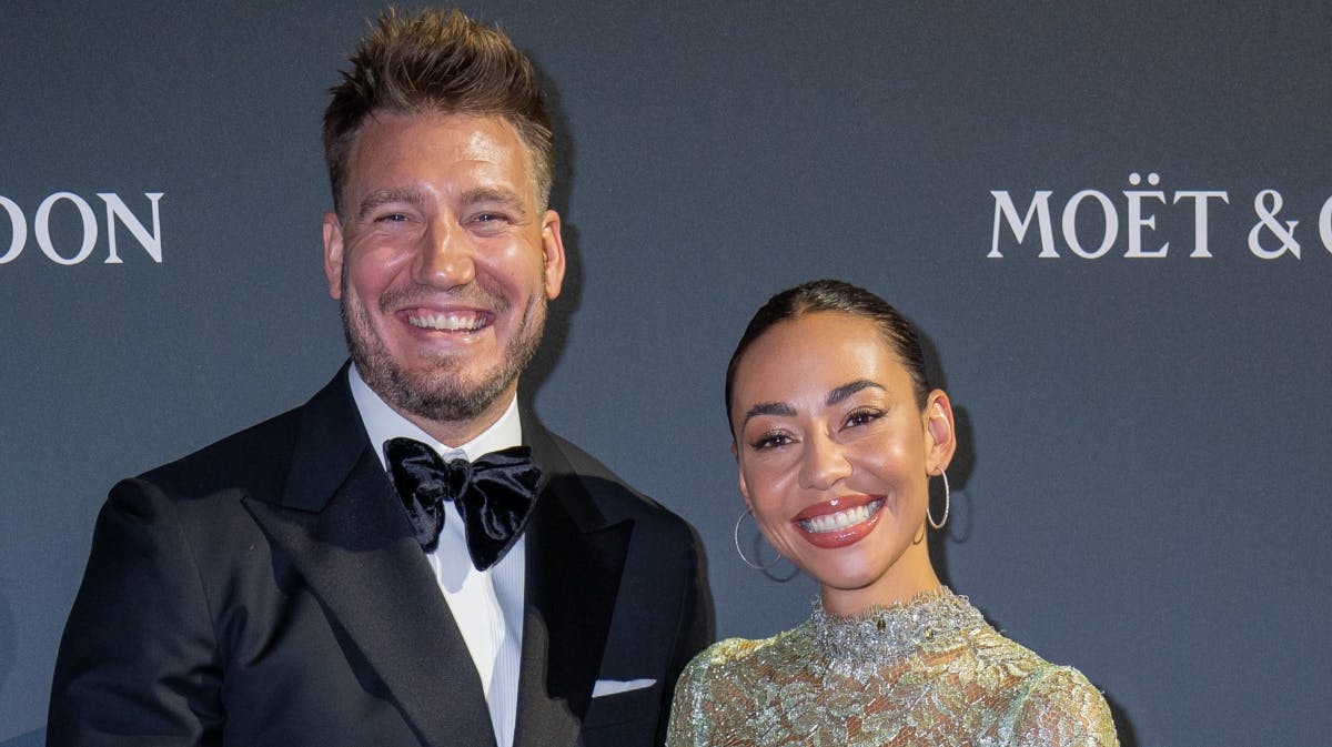 Nicklas Bendtner og Sus Wilkins 