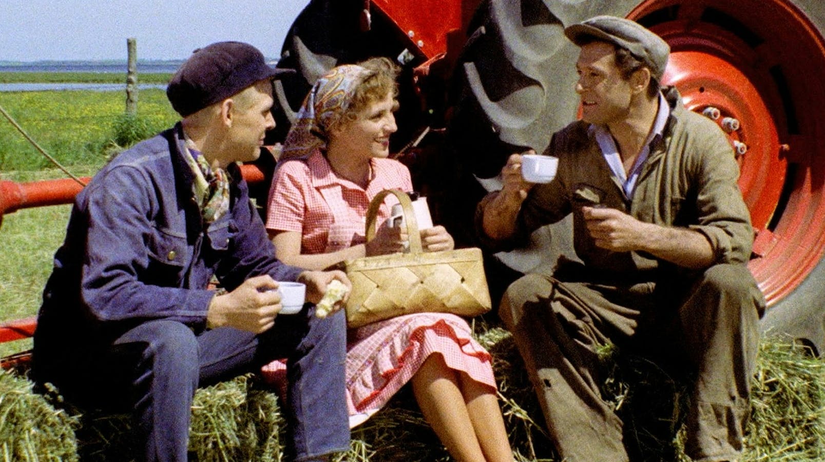 Poul Reichhardt, Puk Schaufuss og Ib Mossin i filmen "Der brænder en ild" i 1962. 