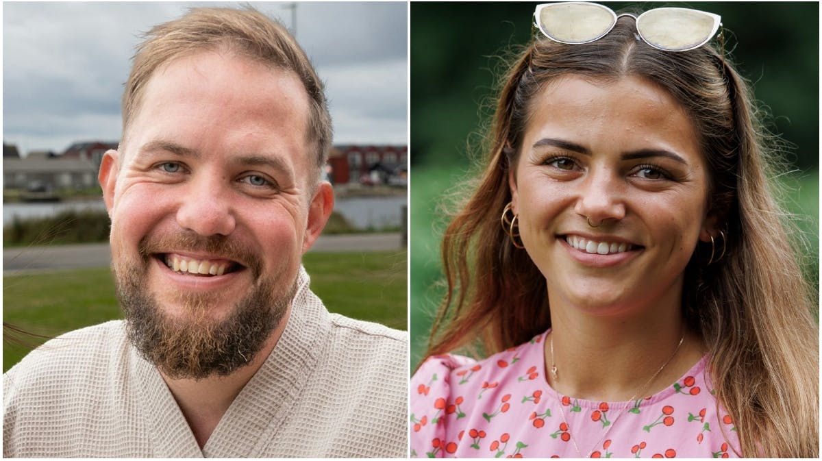 Jonas og Klara i "Kærlighed hvor kragerne vender"
