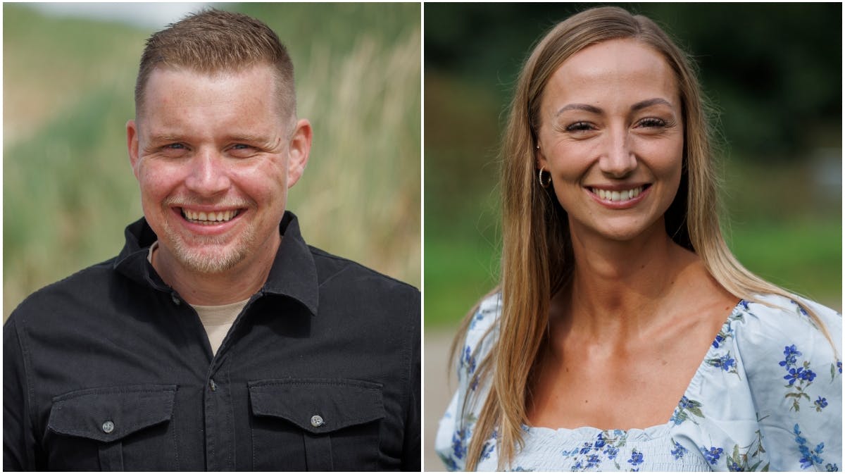 Mads og Nadia i "Kærlighed hvor kragerne vender"