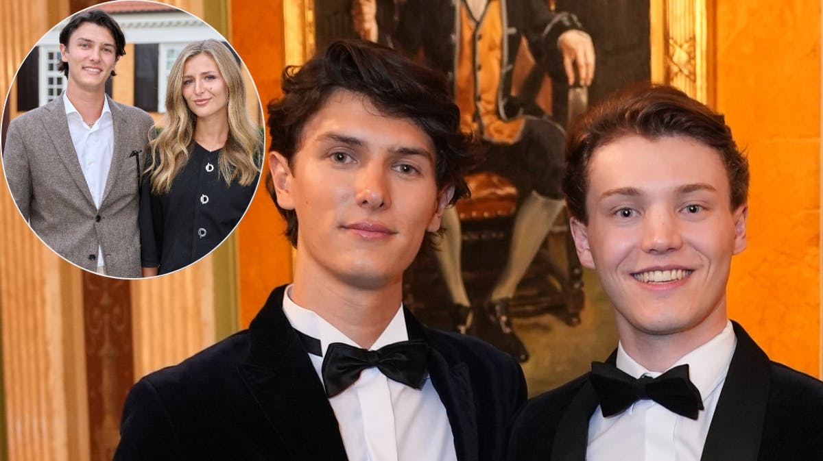 Grev Nikolai, grev Felix og Benedikte Thoustrup. 