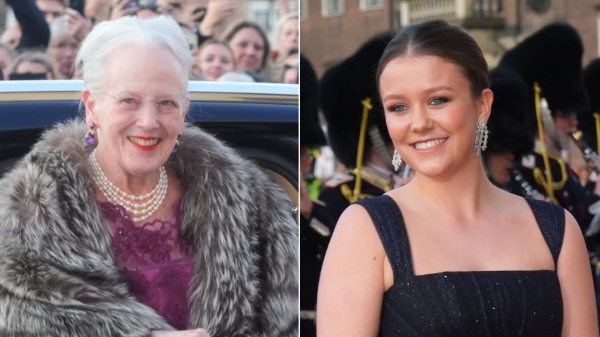 Dronning Margrethe og prinsesse Isabella.