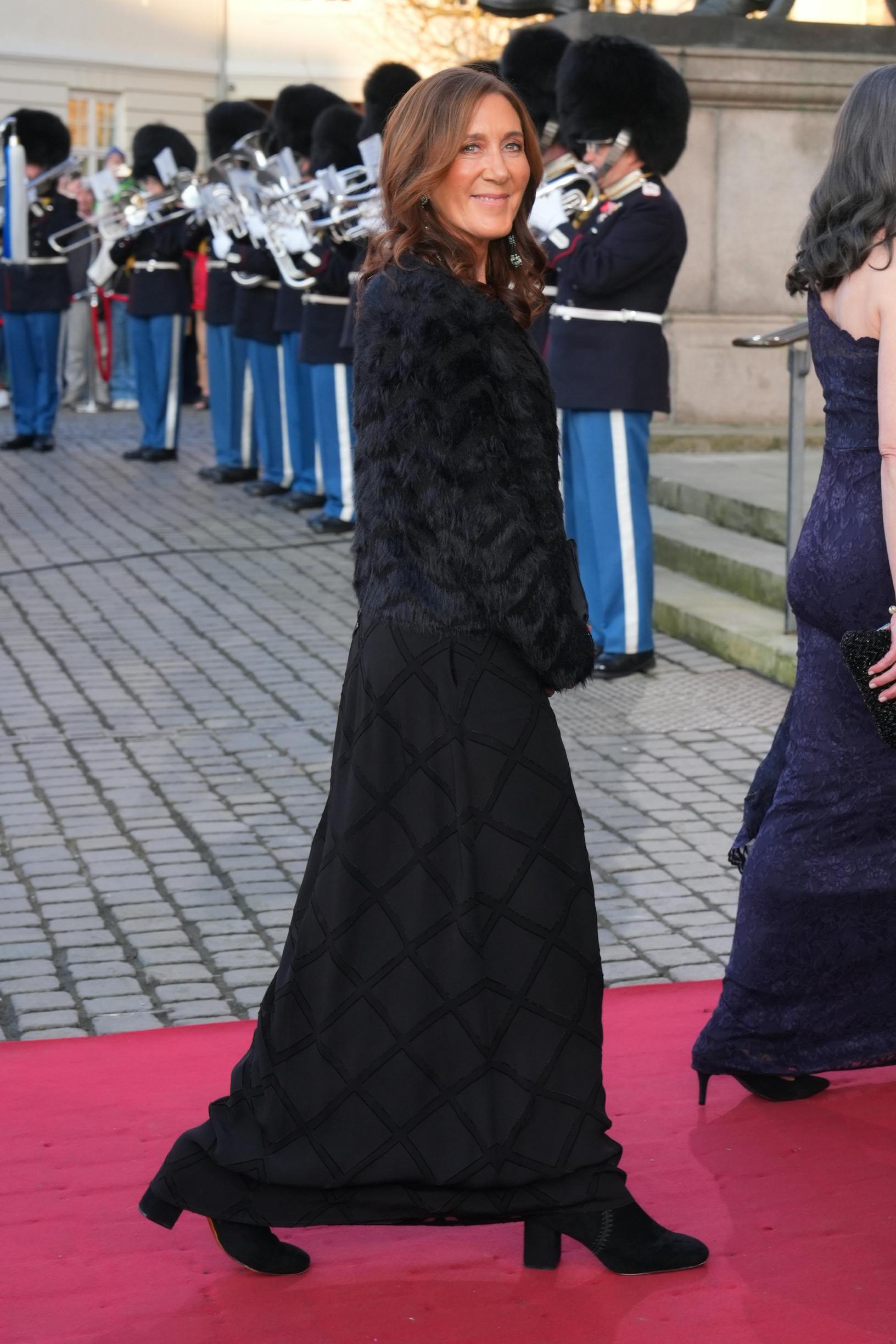 Patricia Bailey ved ankomsten til Det Kongelige Teater.