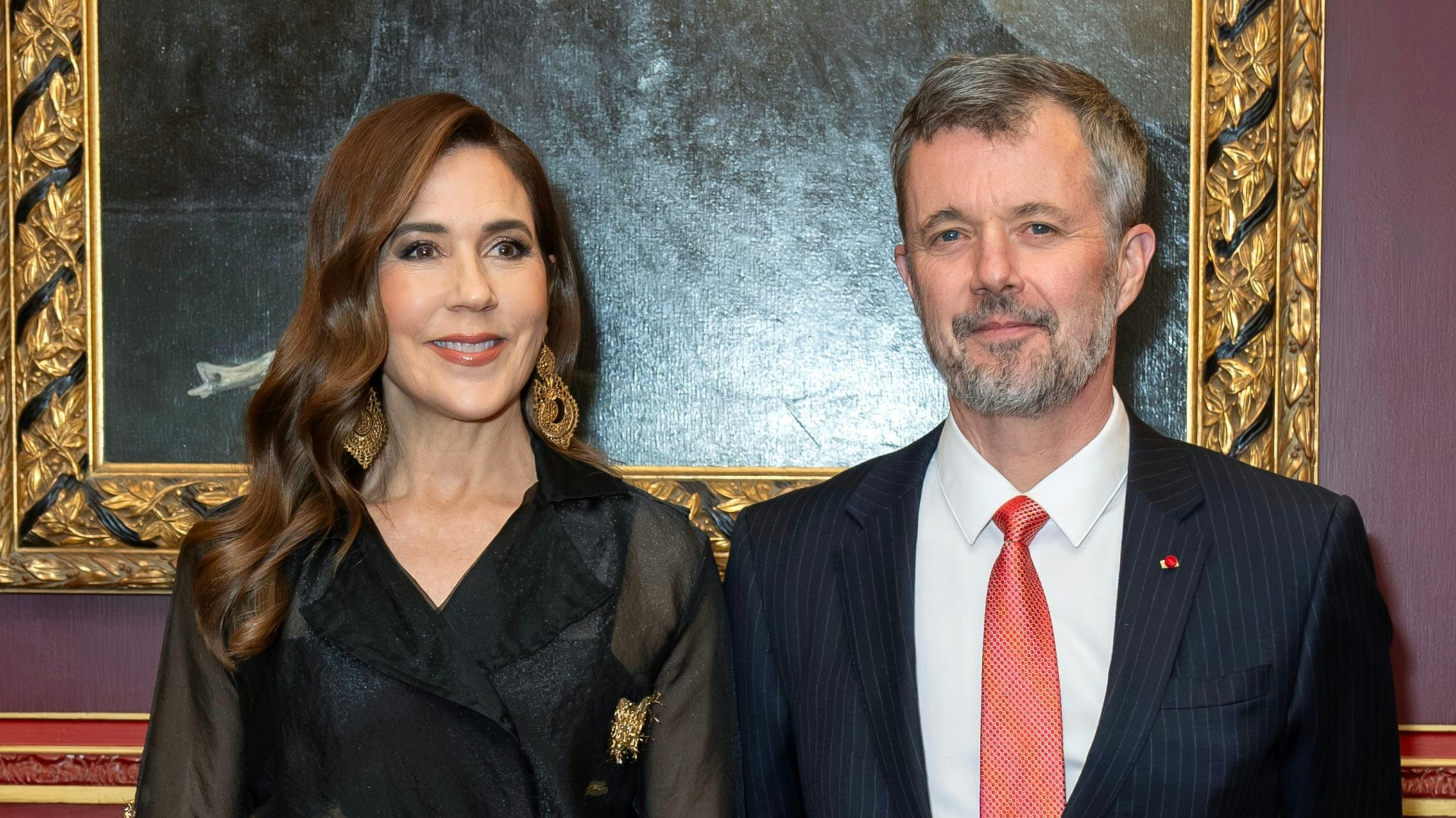 Dronning Mary og kong Frederik.