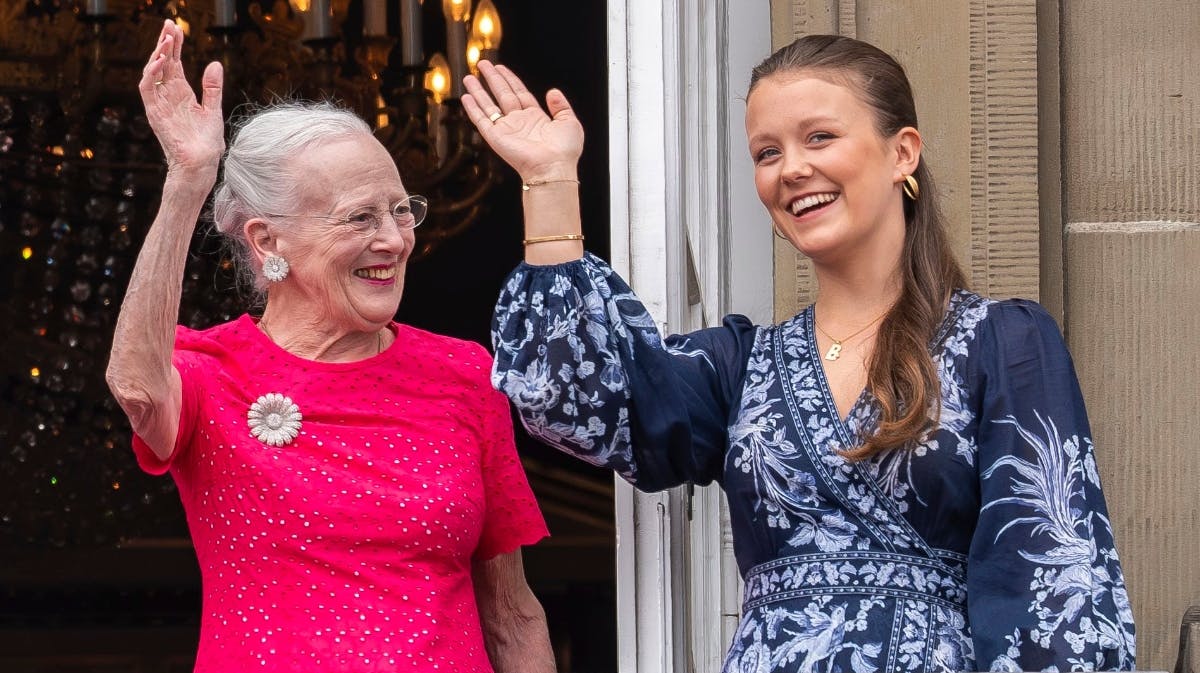Dronning Margrethe og prinsesse Isabella