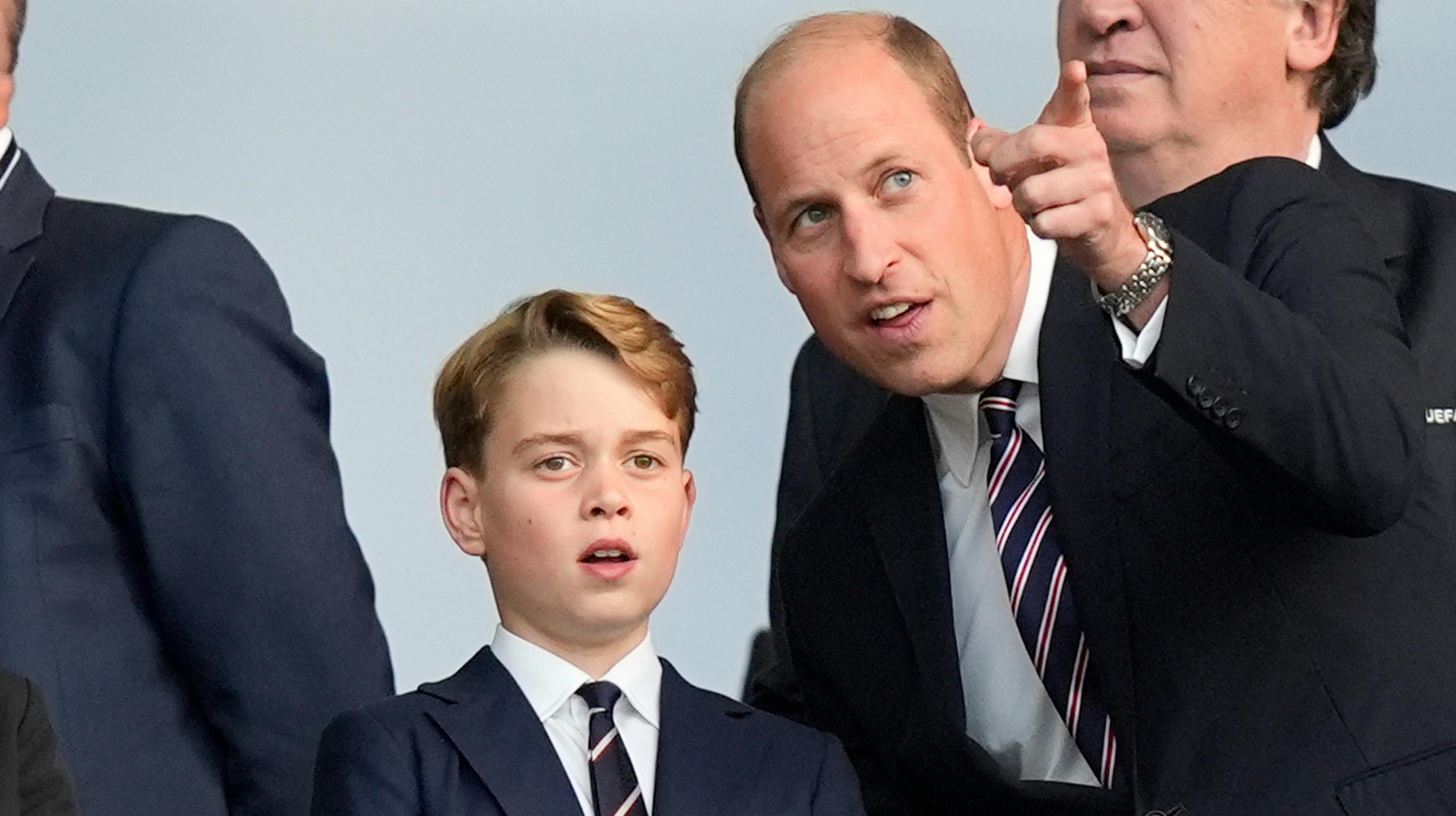 Prins George og prins William. 
