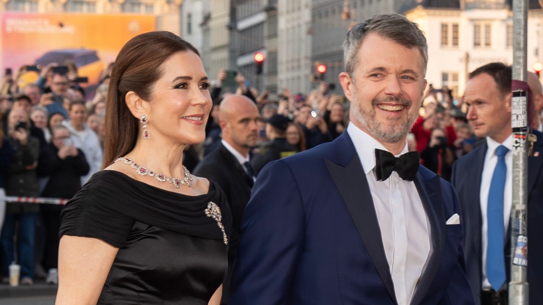 Dronning Mary og kong Frederik.