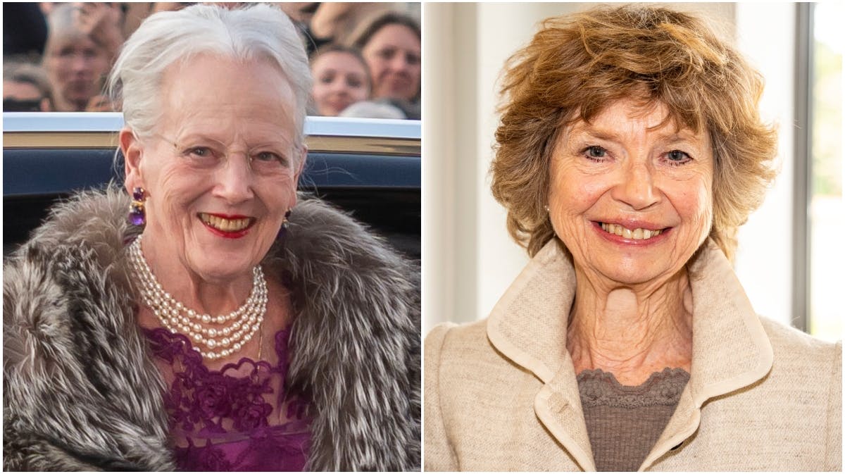 Dronning Margrethe og Bente Scavenius