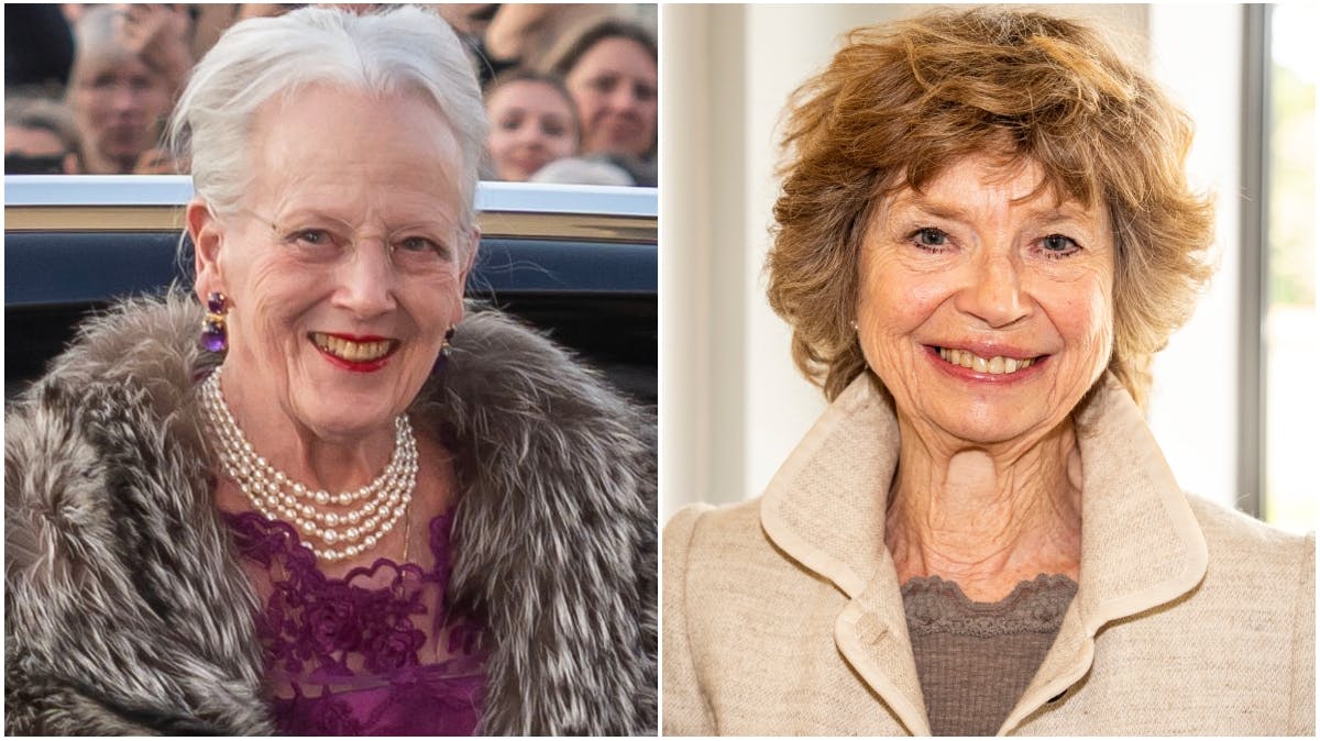 Dronning Margrethe og Bente Scavenius