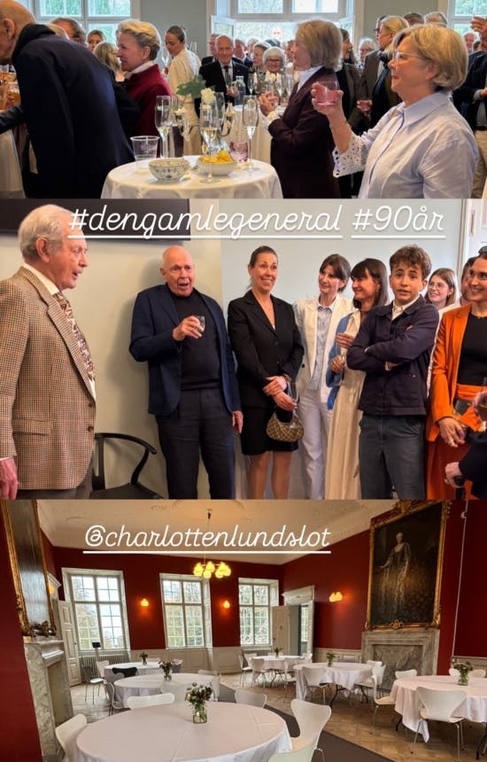 Fest på Charlottenlund Slot for Kjeld Hillingsø.