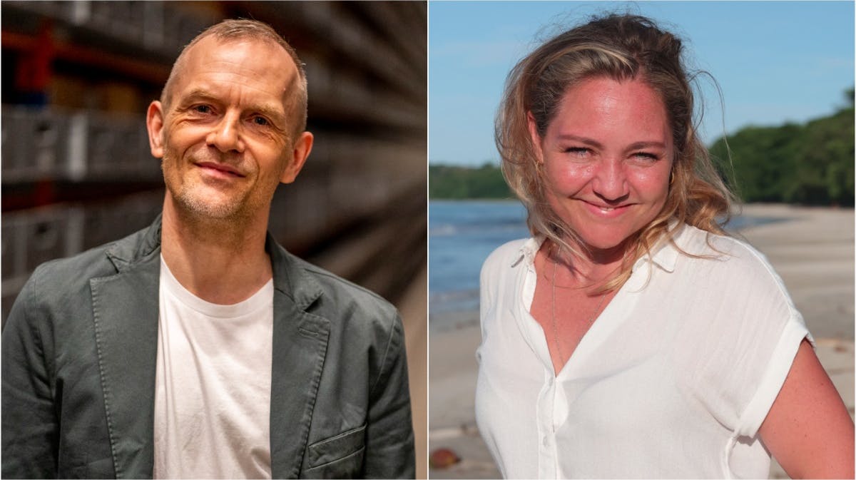 Adam Jon Kronegh og Mette Frisk.