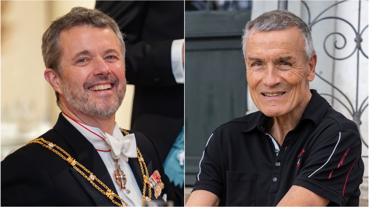 Kong Frederik og Helge Adam Møller 