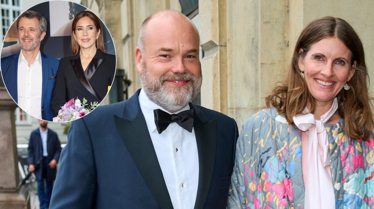 Anders og Anne Holch Poulsen samt kongeparret. 