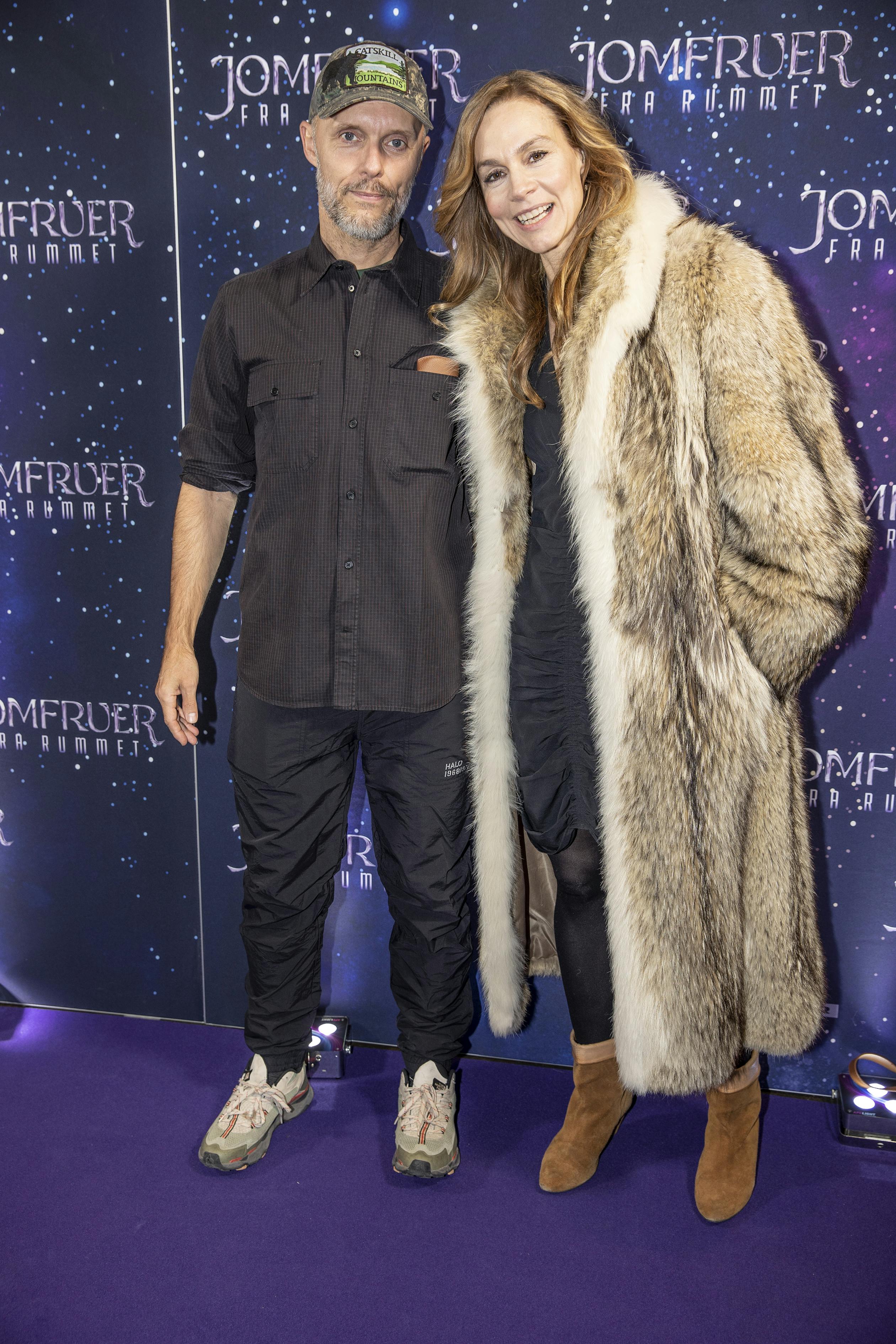 Parret til premiere på "Jomfuer fra rummet", som Peter Molde-Amelung instruerede.