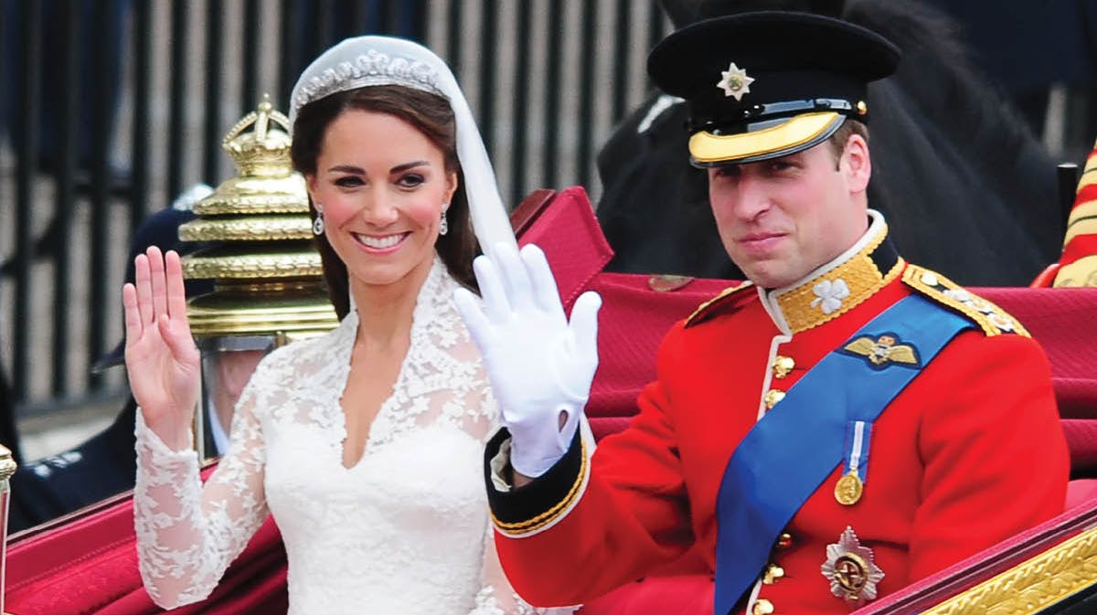 Prinsesse Catherine og prins William.