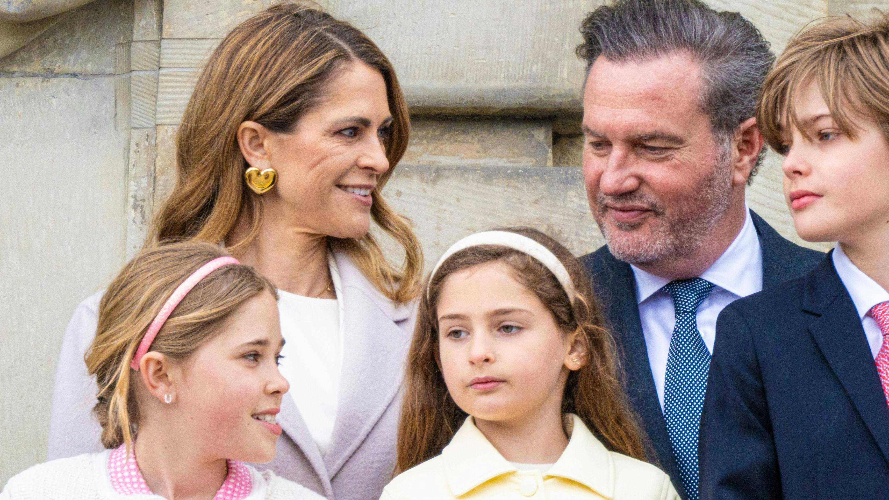 Prinsesse Madeleine havde hele familien med til kong Carl Gustafs fejring.&nbsp;