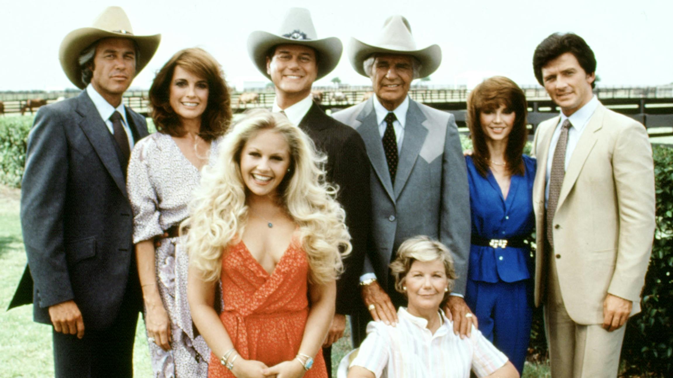 Stjerner fra tv-serien "Dallas". 