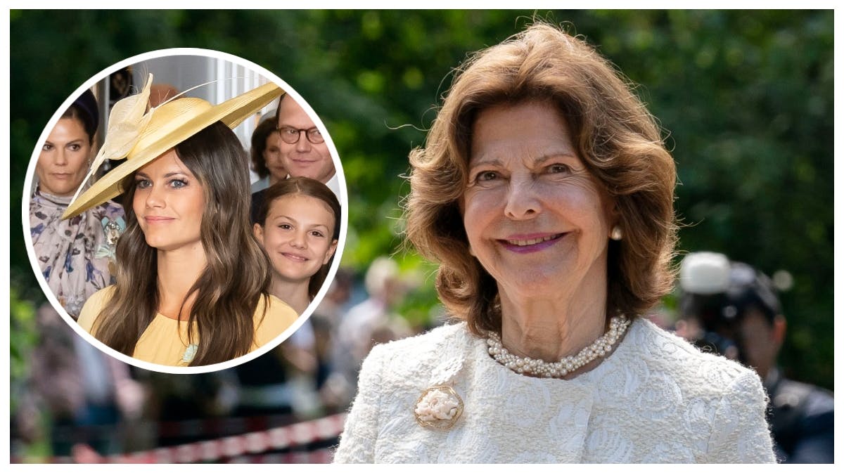 Dronning Silvia og prinsesse Sofia.