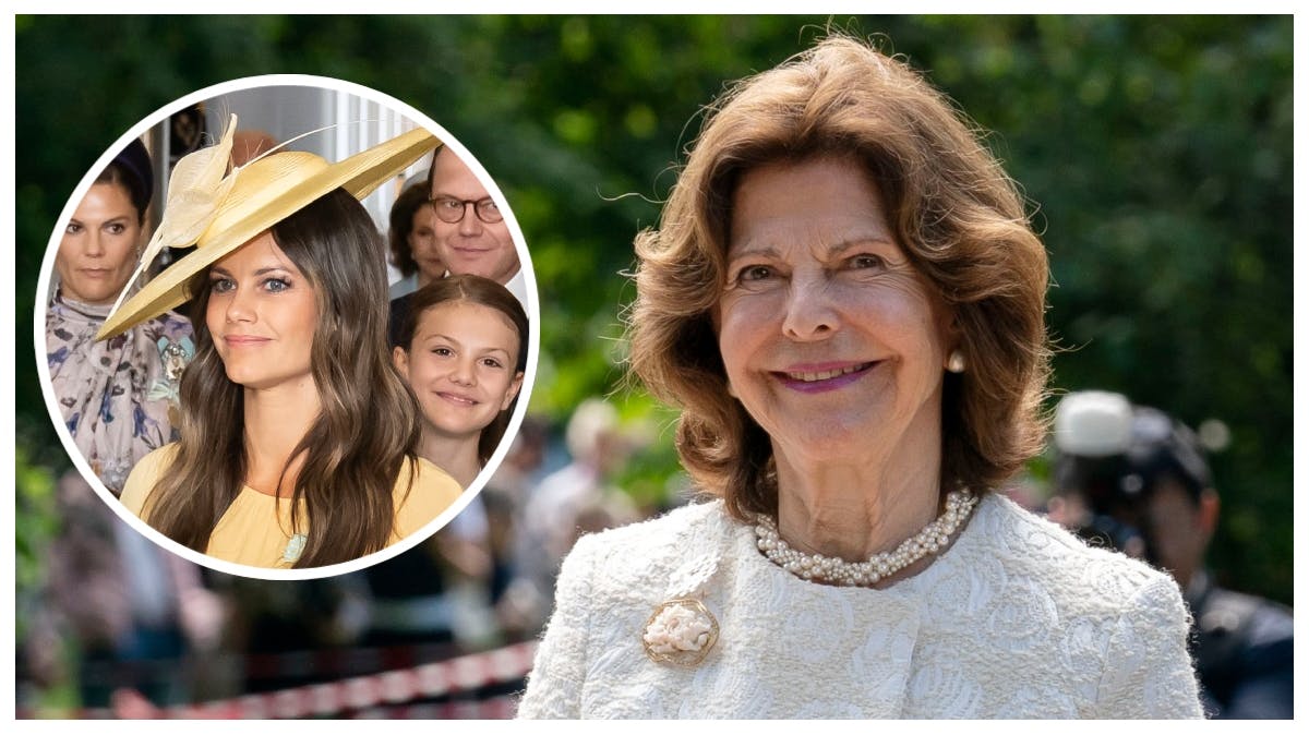 Dronning Silvia og prinsesse Sofia.