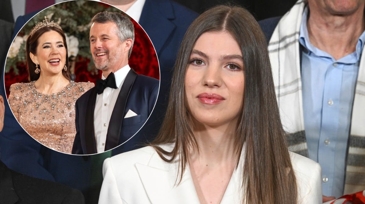 Dronning Mary, kong Frederik og prinsesse Sofia.