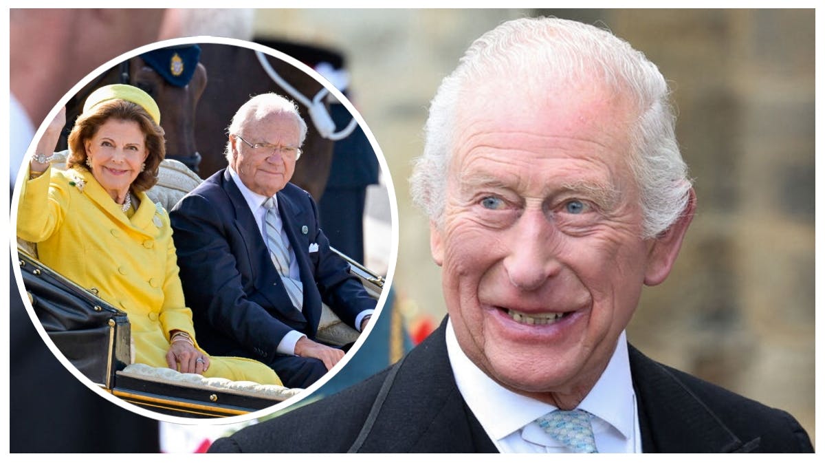 Kong Charles, dronning Silvia og kong Carl Gustaf.