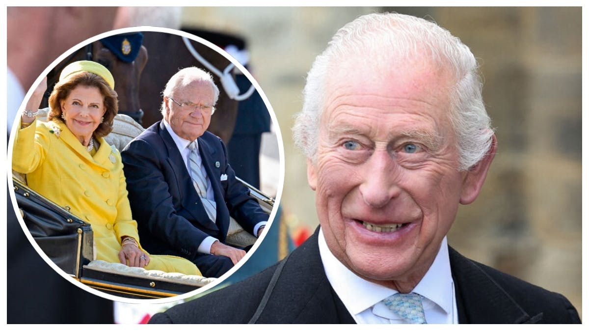 Kong Charles, dronning Silvia og kong Carl Gustaf.