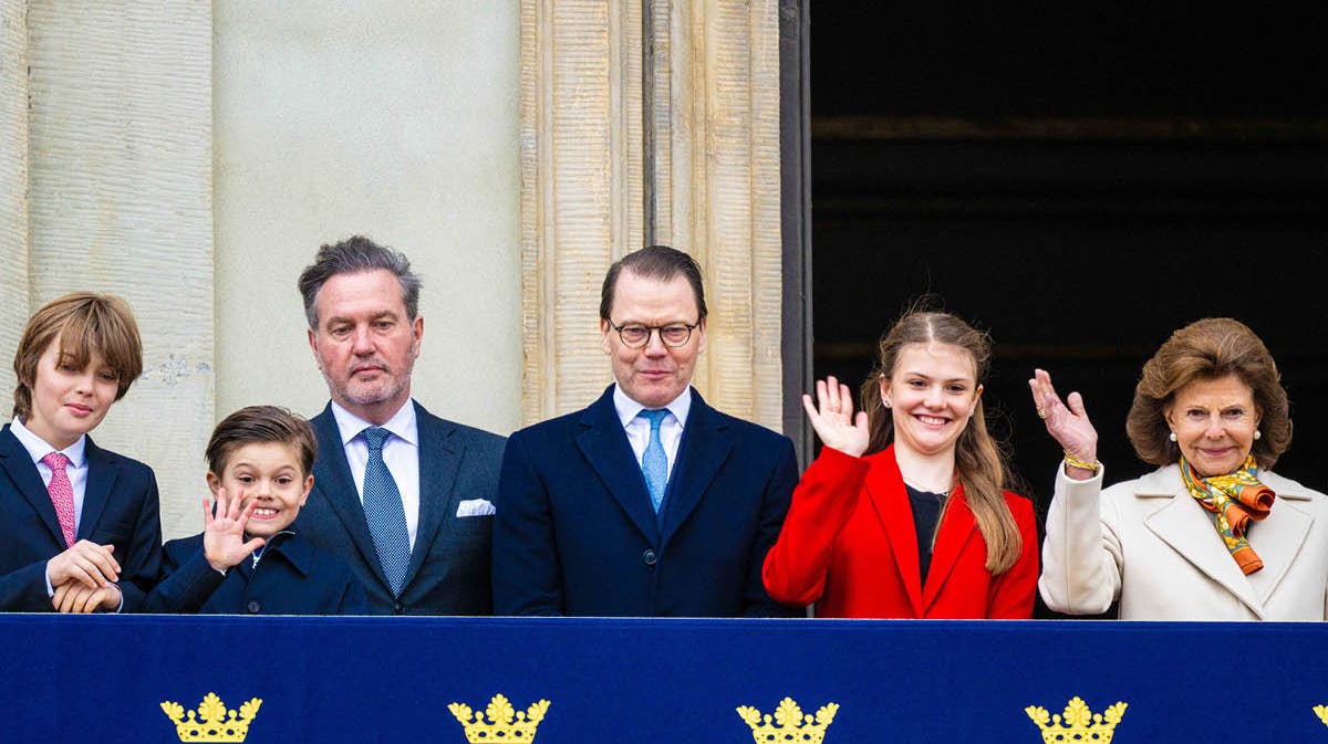 En del af den svenske kongefamilie.