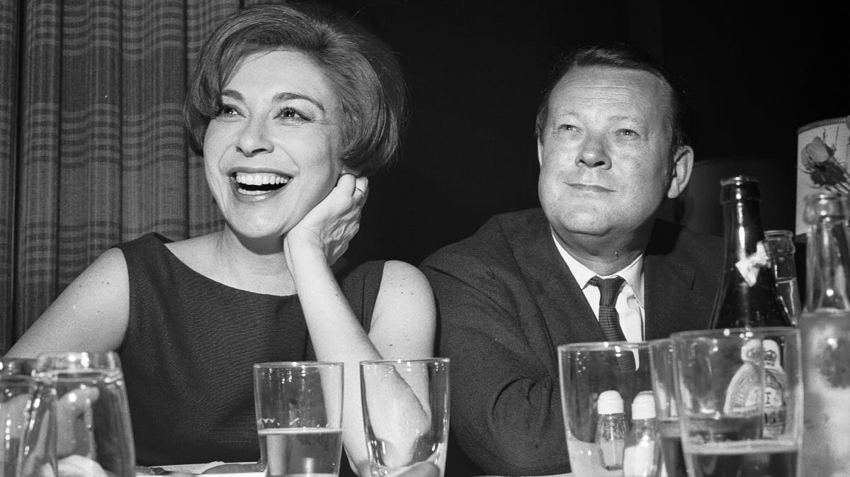 Helle Virkner og Jens Otto Krag