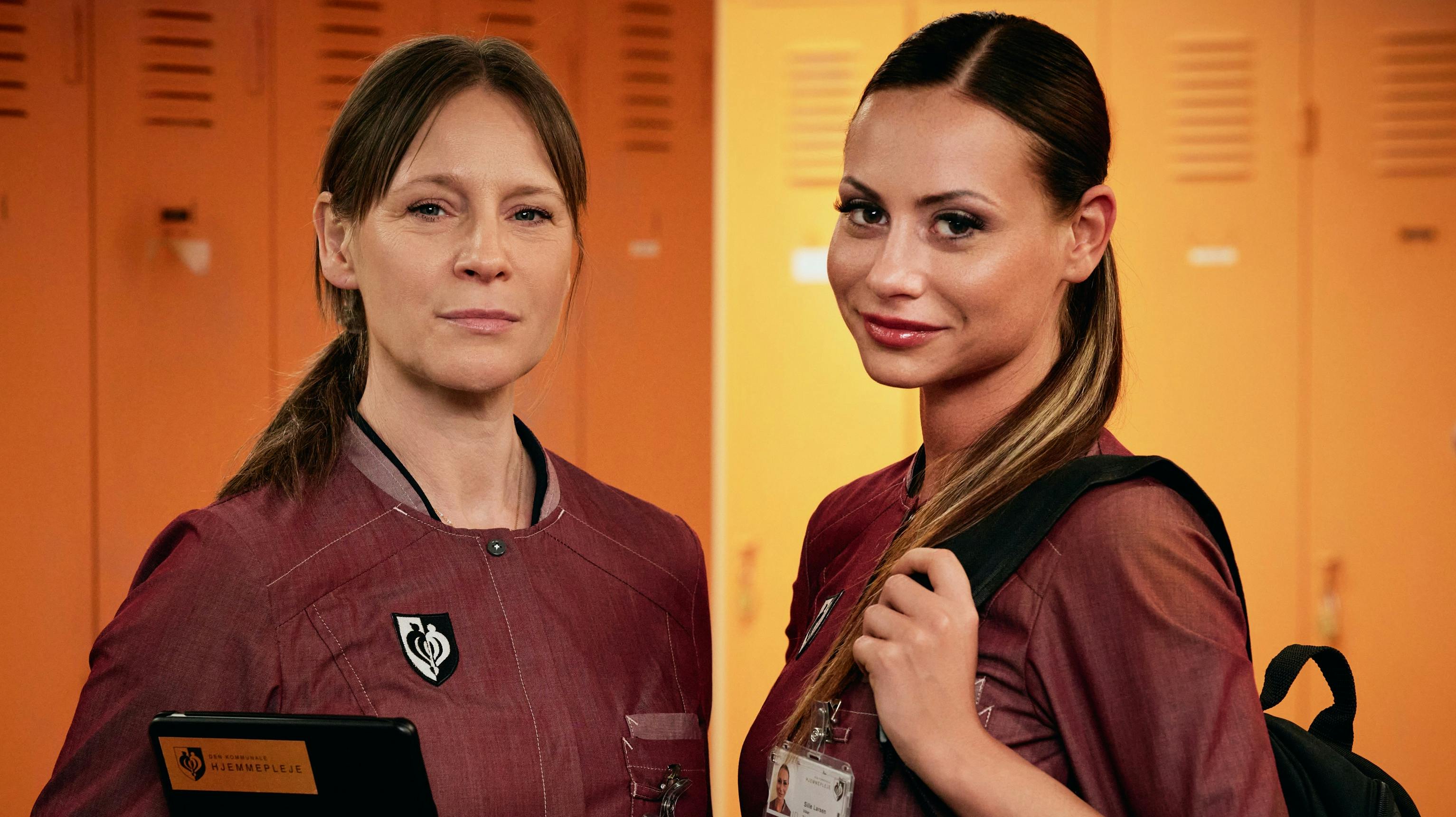 Iben Hjejle og Tessa som Rie og Sille i TV 2-serien "Løgnen".