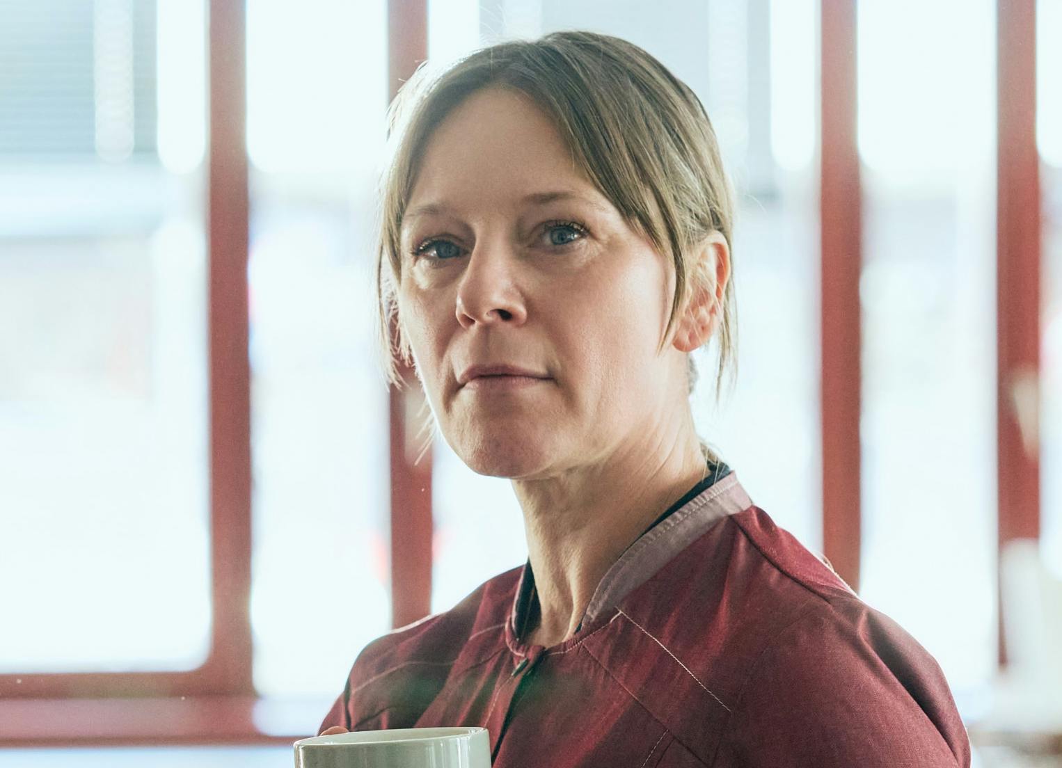 Iben Hjejle som Rie i TV 2-serien "Løgnen".