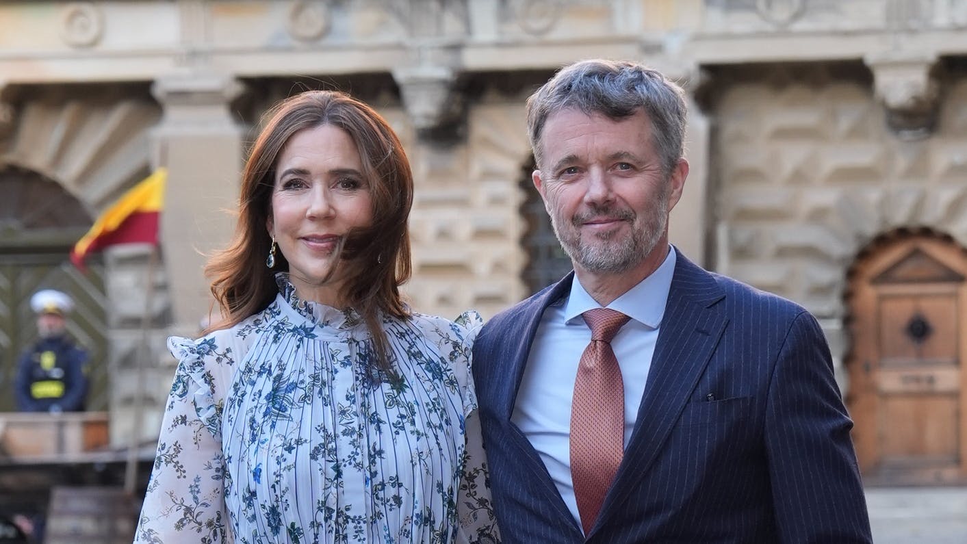 Dronning Mary og kong Frederik.