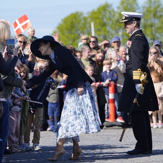 Dronning Mary og kong Frederik.