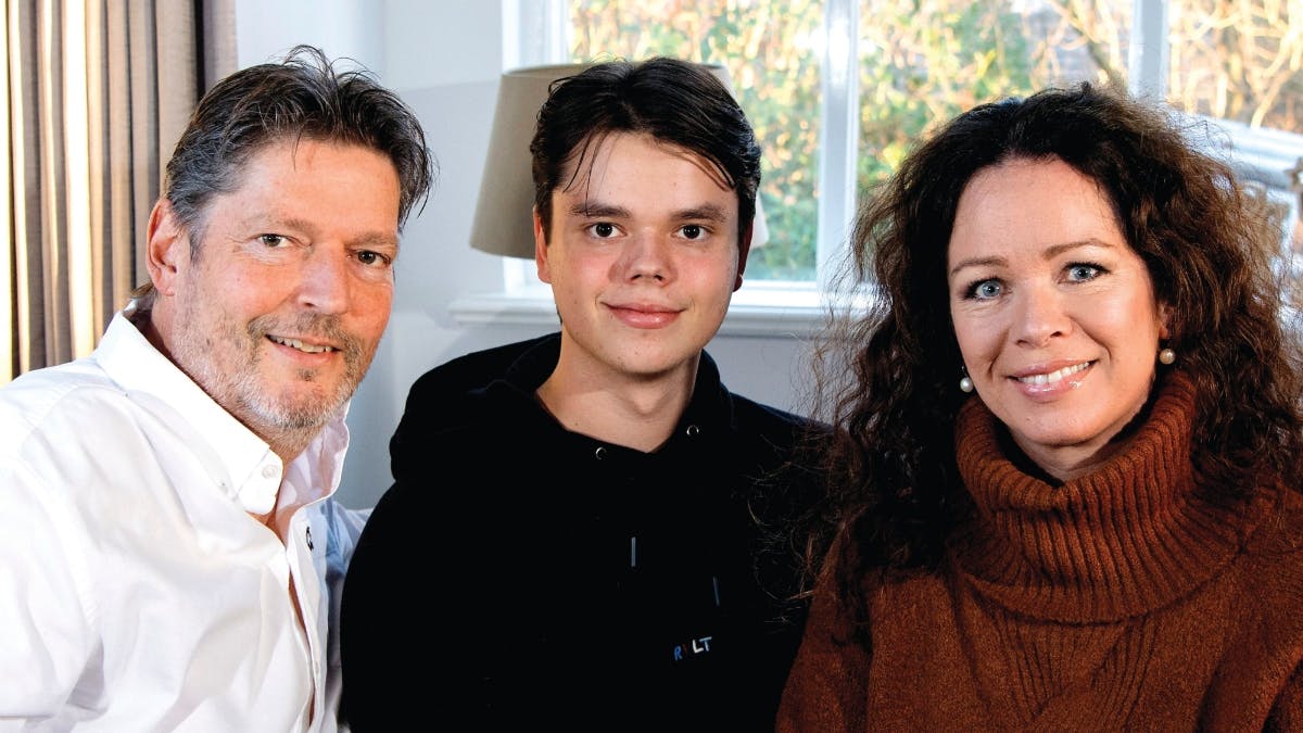 Mogens, Christian og Tina Elhauge fra "Årgang 0".