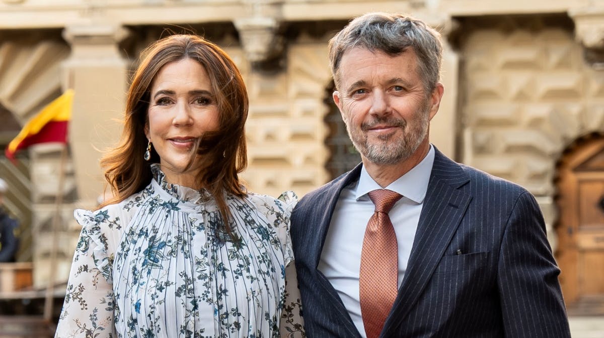 Dronning Mary og kong Frederik.