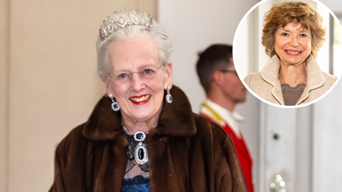 Dronning Margrethe og Bente Scavenius.