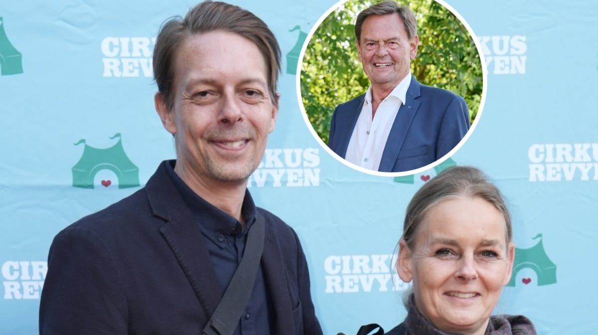 Christian Pilgaard med sin hustru og Ulf Pilgaard.