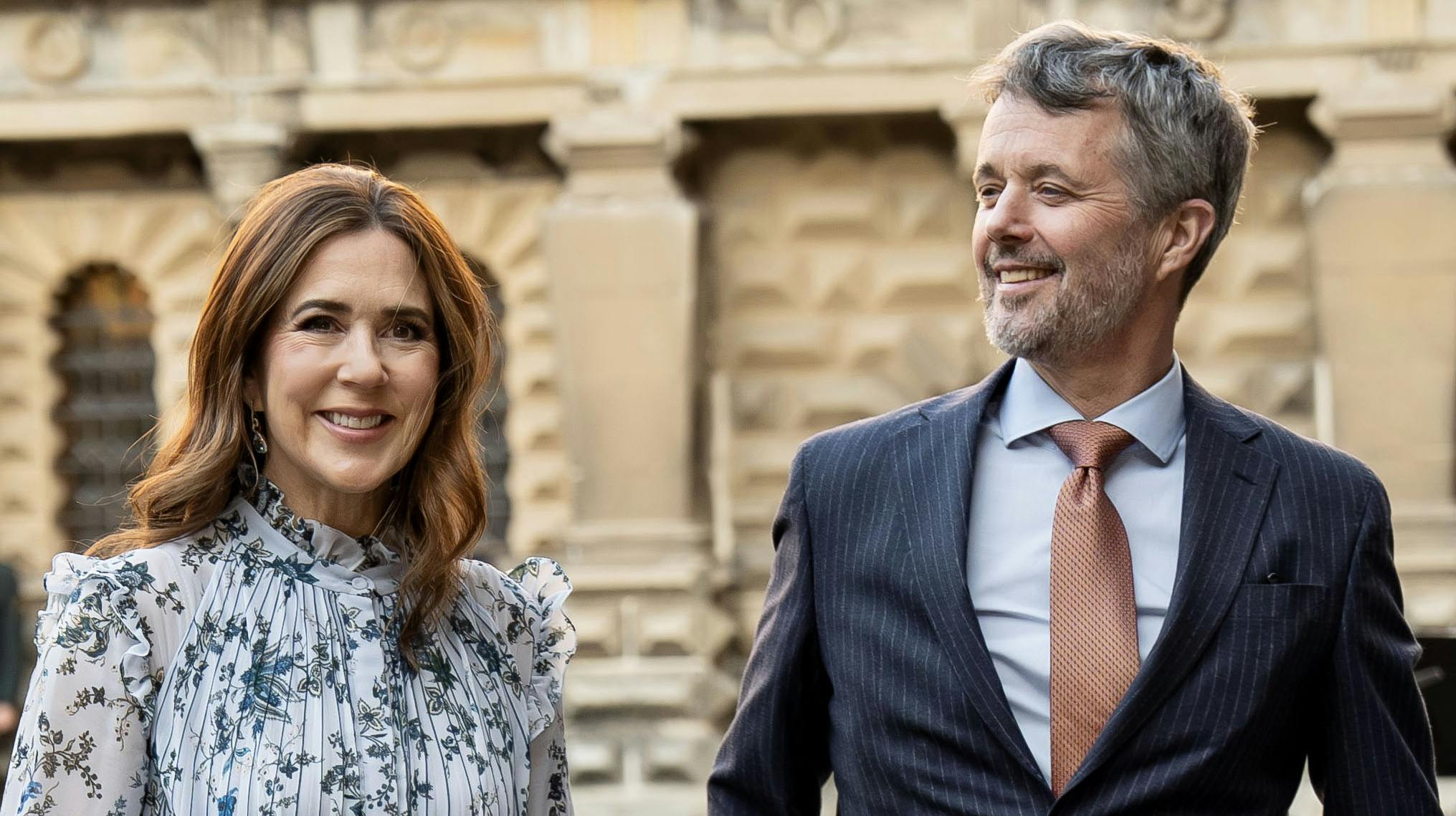 Dronning Mary og kong Frederik. 
